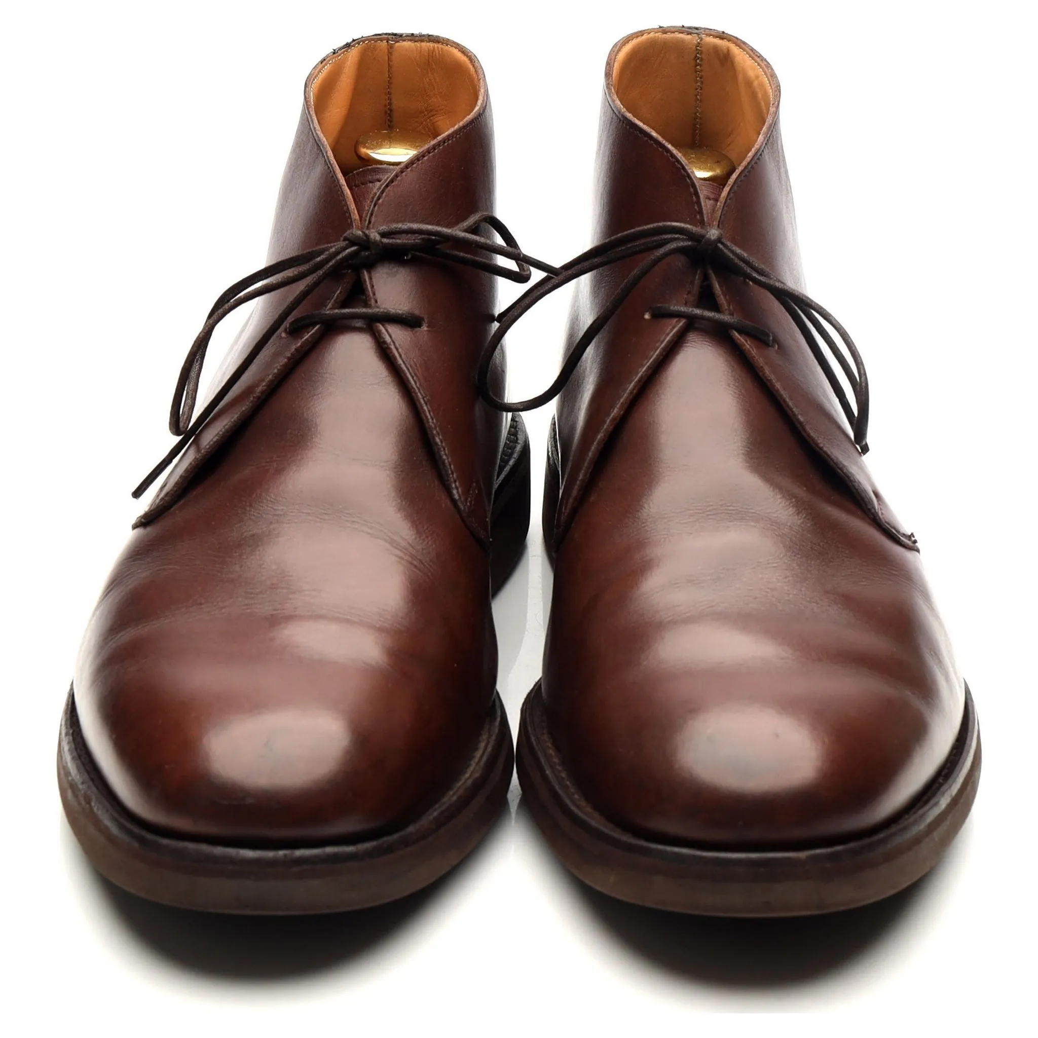 '148726' Brown Leather Chukka Boots UK 8.5 F