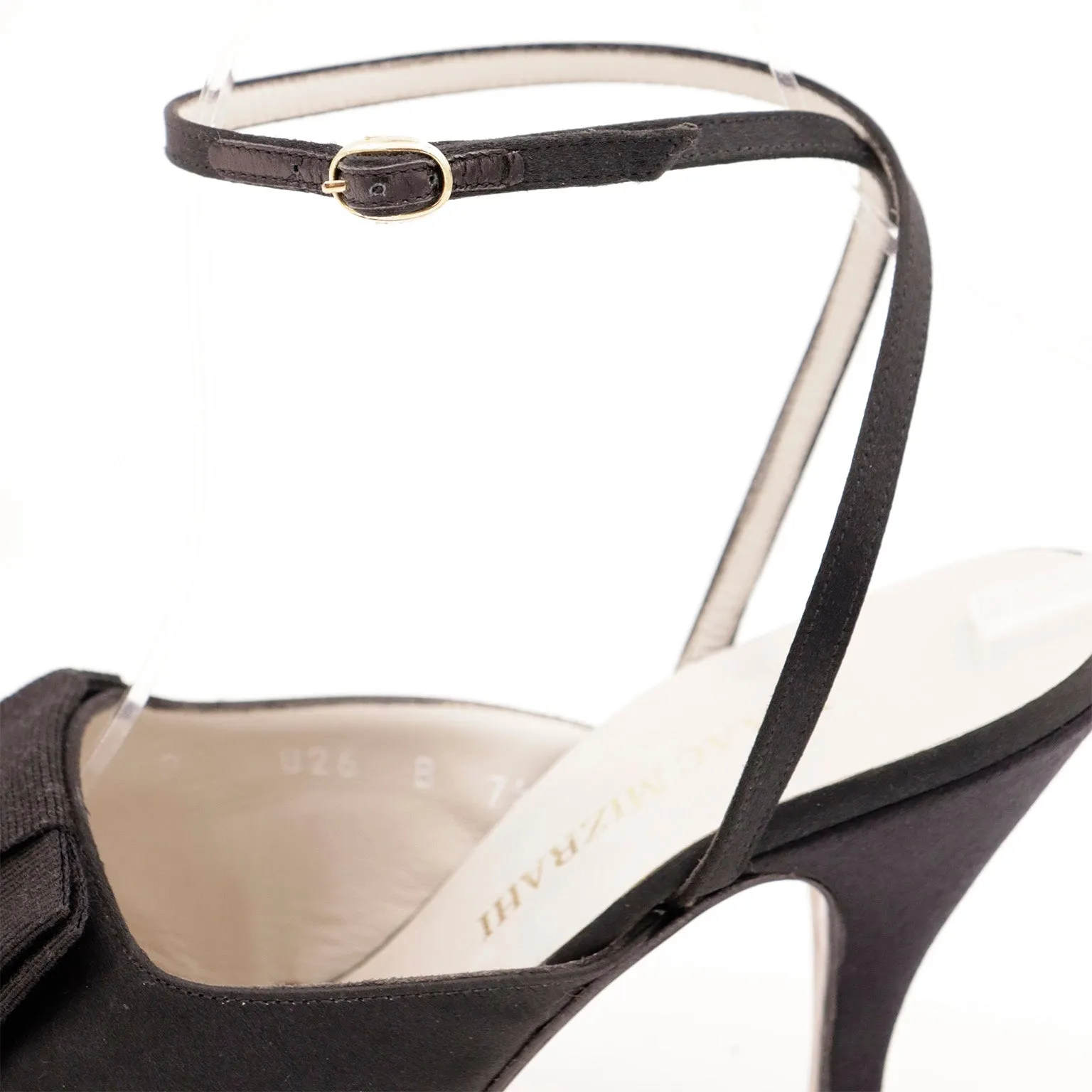 1990s Isaac Mizrahi Vintage Ankle Strap Bow Pointed Toe Heels