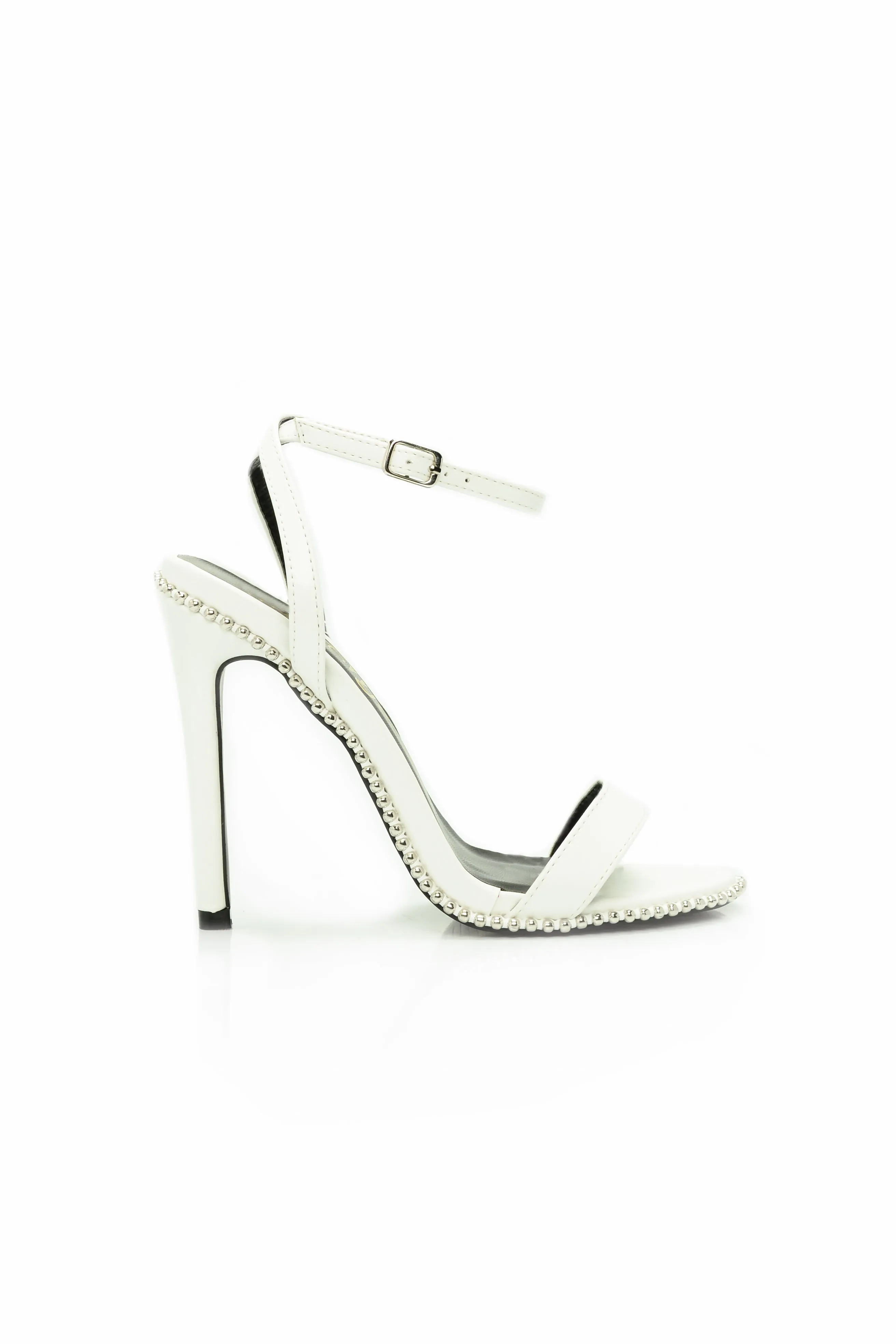 A Studding Romance Heels - White