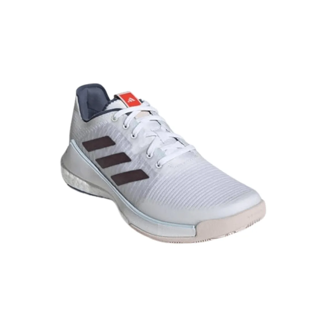 Adidas Women's Crazyflight Indoor Court Shoe - White/Aurora Metallic/Bright Red