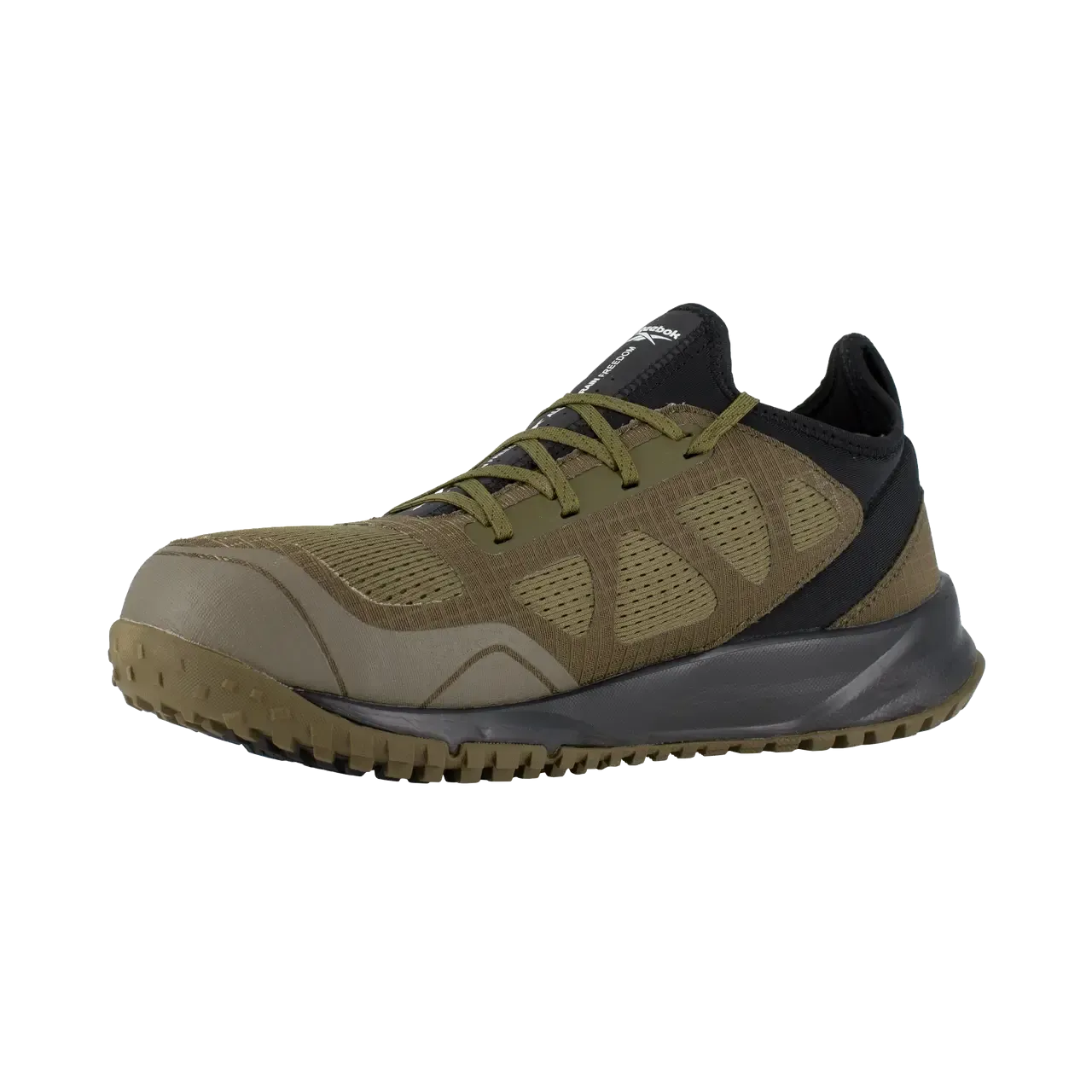 All Terrain Steel-Toe Athletic Work Shoe Sage/Black