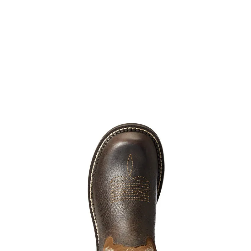 'Ariat' Women's 8" Fatbaby Feather II Western Round Toe - Dark Cottage