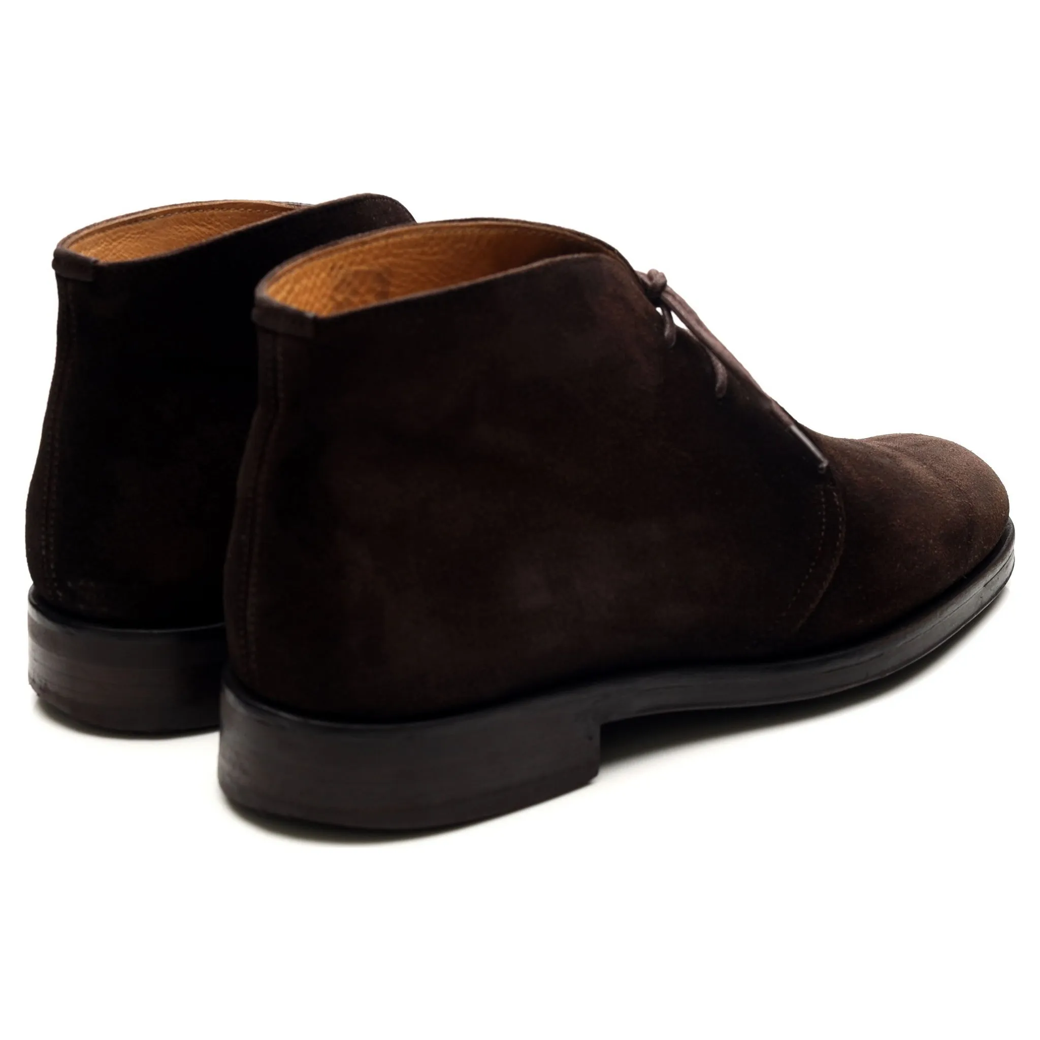 'Augusta' Dark Brown Suede Chukka Boots UK 10