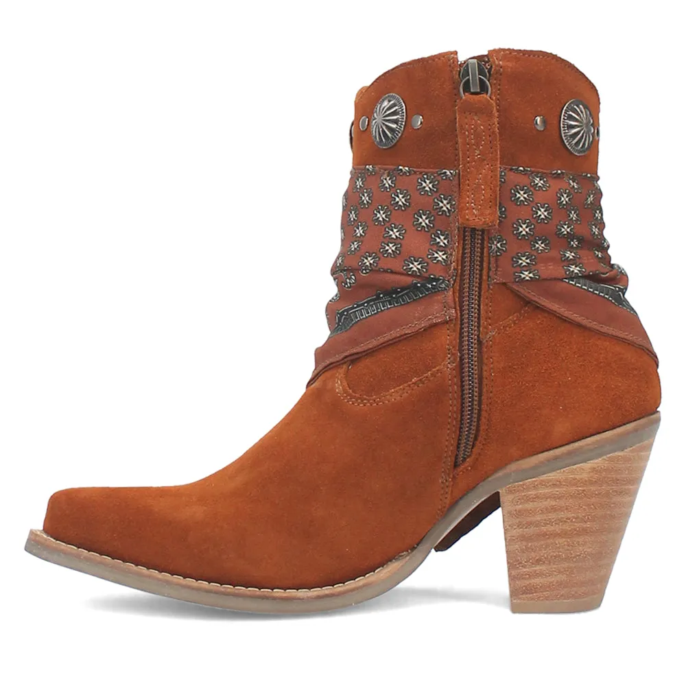 Bandida Paisley Studded Toe Cowboy Booties