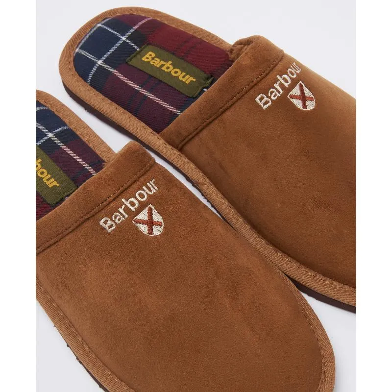 Barbour Everitt Mule Mens Slipper - Camel