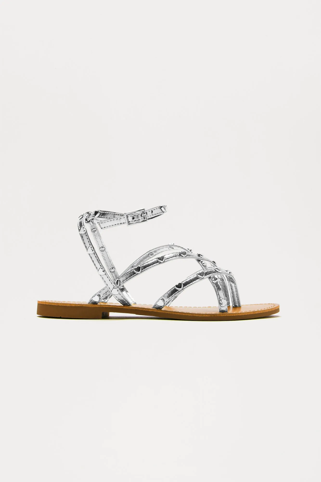 Beyond Me Flat Sandals - Silver