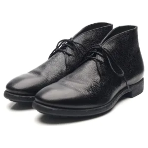 Black Leather Chukka Boots UK 6 EU 40