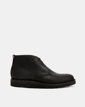 Black Waxed Suede Lightweight Chukka Boot