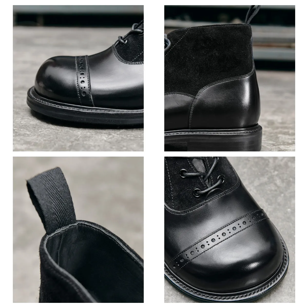 Broad Toe Balmoral Boots