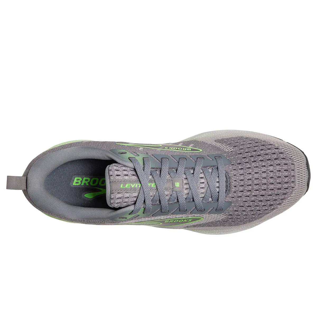 Brooks Levitate 6 Mens | Primer Grey/neon Green