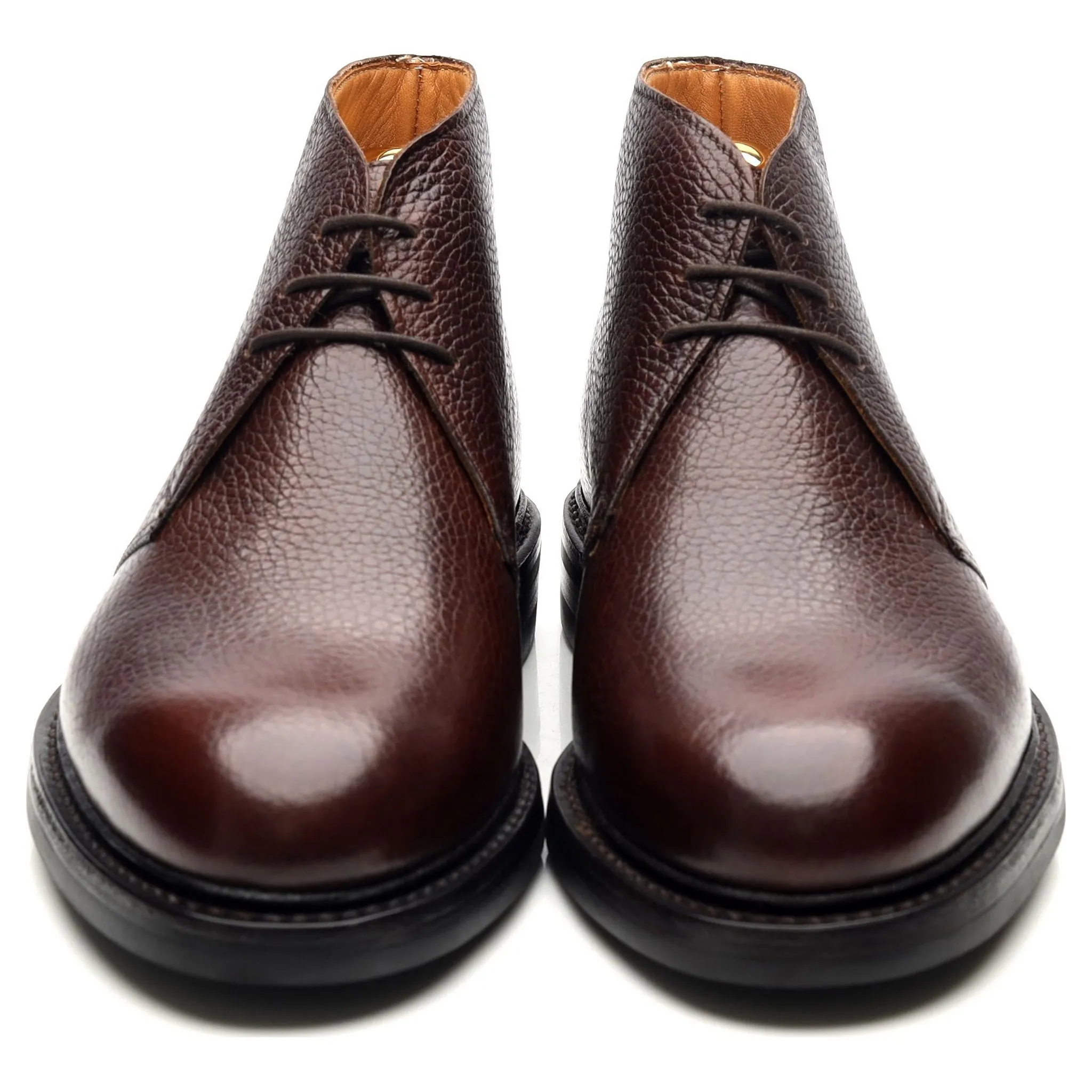 'Chepstow' Dark Brown Leather Chukka Boots UK 6 E