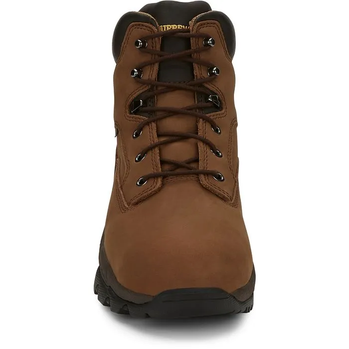 Chippewa Men's Graeme 6" Comp Toe WP Lace-Up Work Boot - Brown - 55161