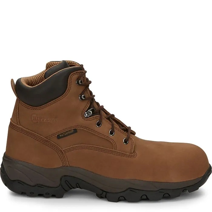 Chippewa Men's Graeme 6" Comp Toe WP Lace-Up Work Boot - Brown - 55161