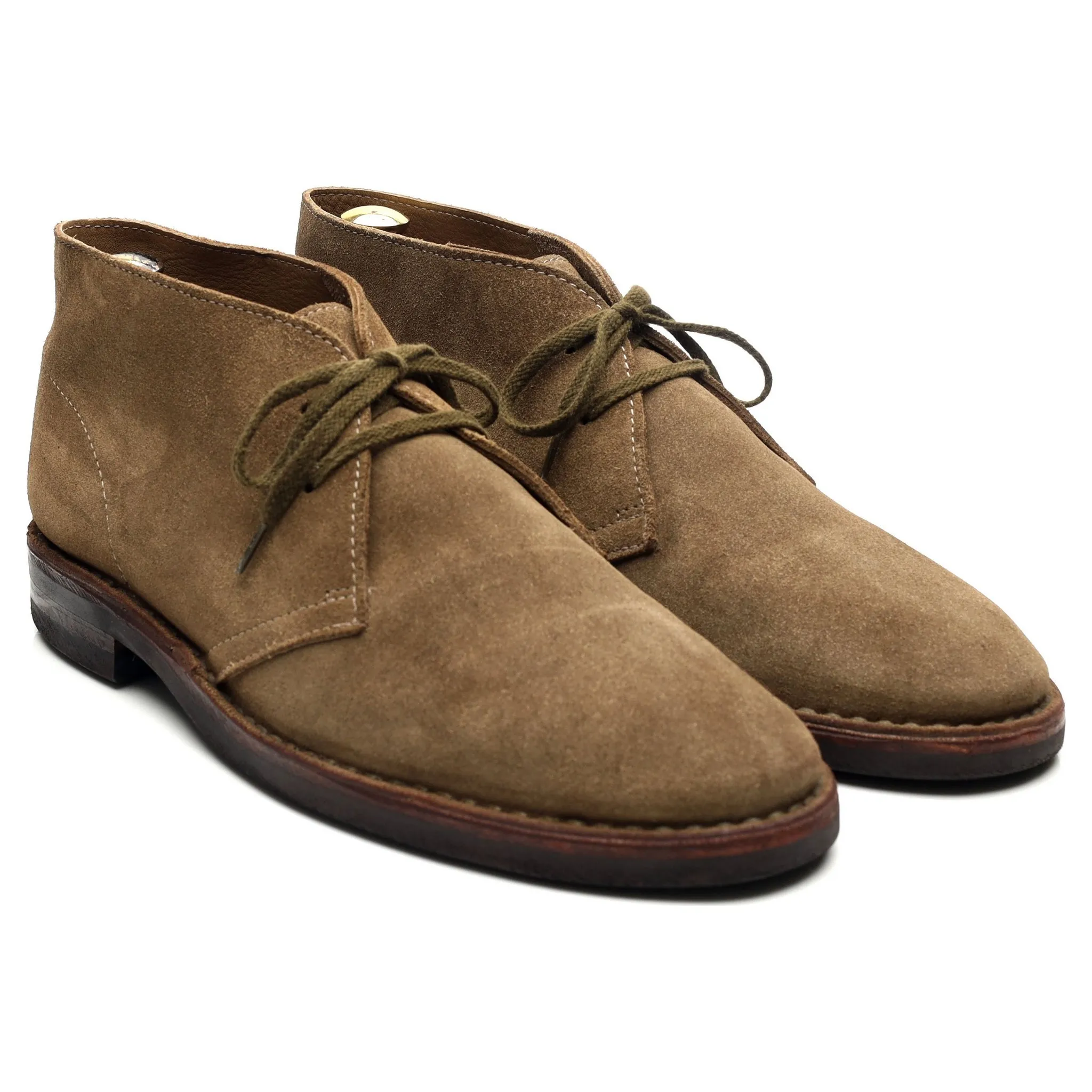 'Clifford' Taupe Brown Suede Chukka Boots UK 10.5