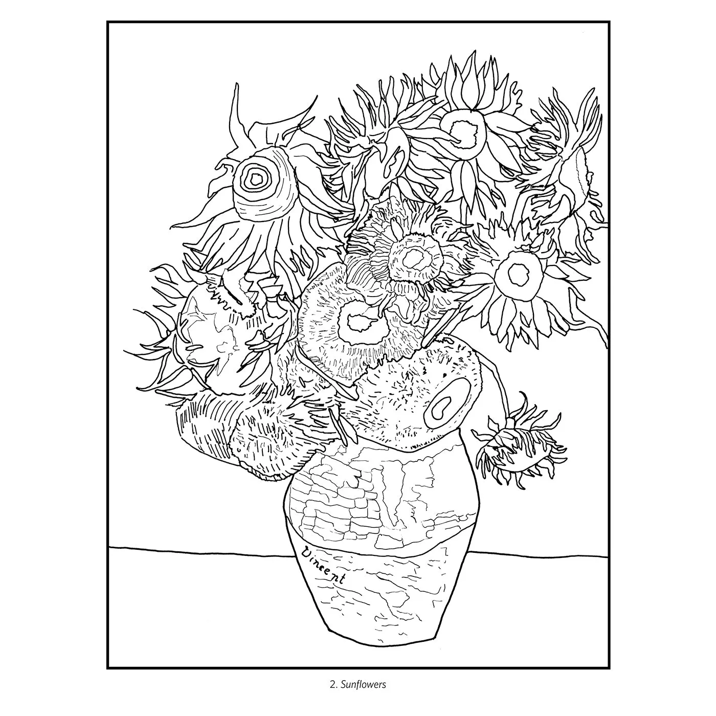 Coloring Book - Vincent Van Gogh