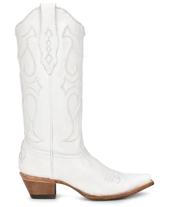 Corral White Embroidery Western Boot