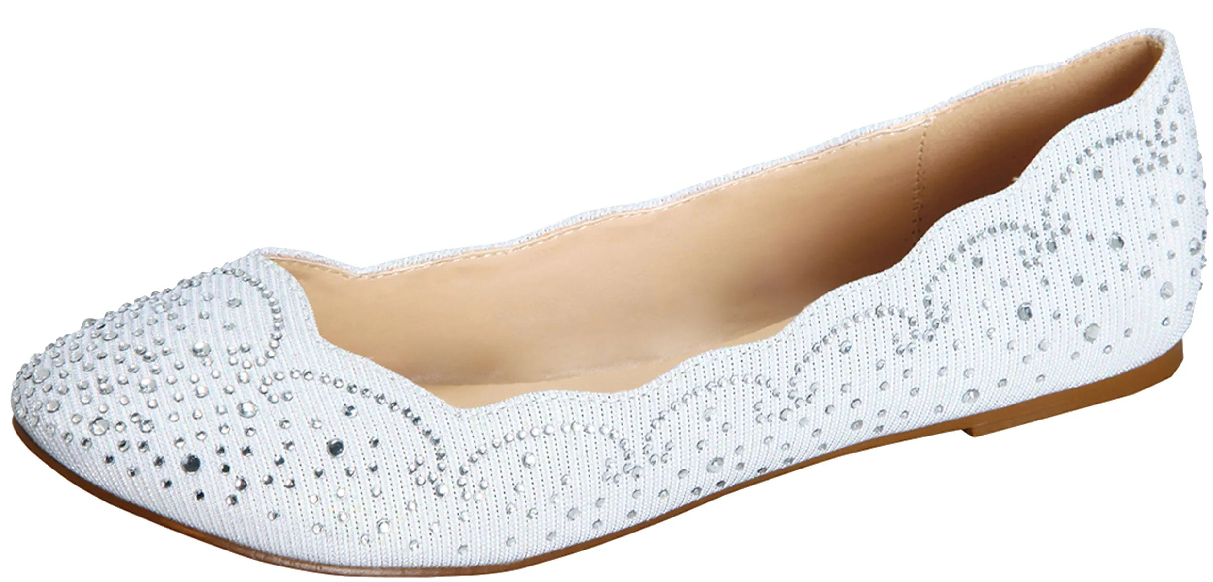 de Blossom Footwear Women's Baba-54 Sparkly Crystal Rhinestone Ballet Flats