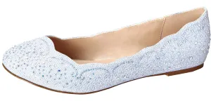 de Blossom Footwear Women's Baba-54 Sparkly Crystal Rhinestone Ballet Flats