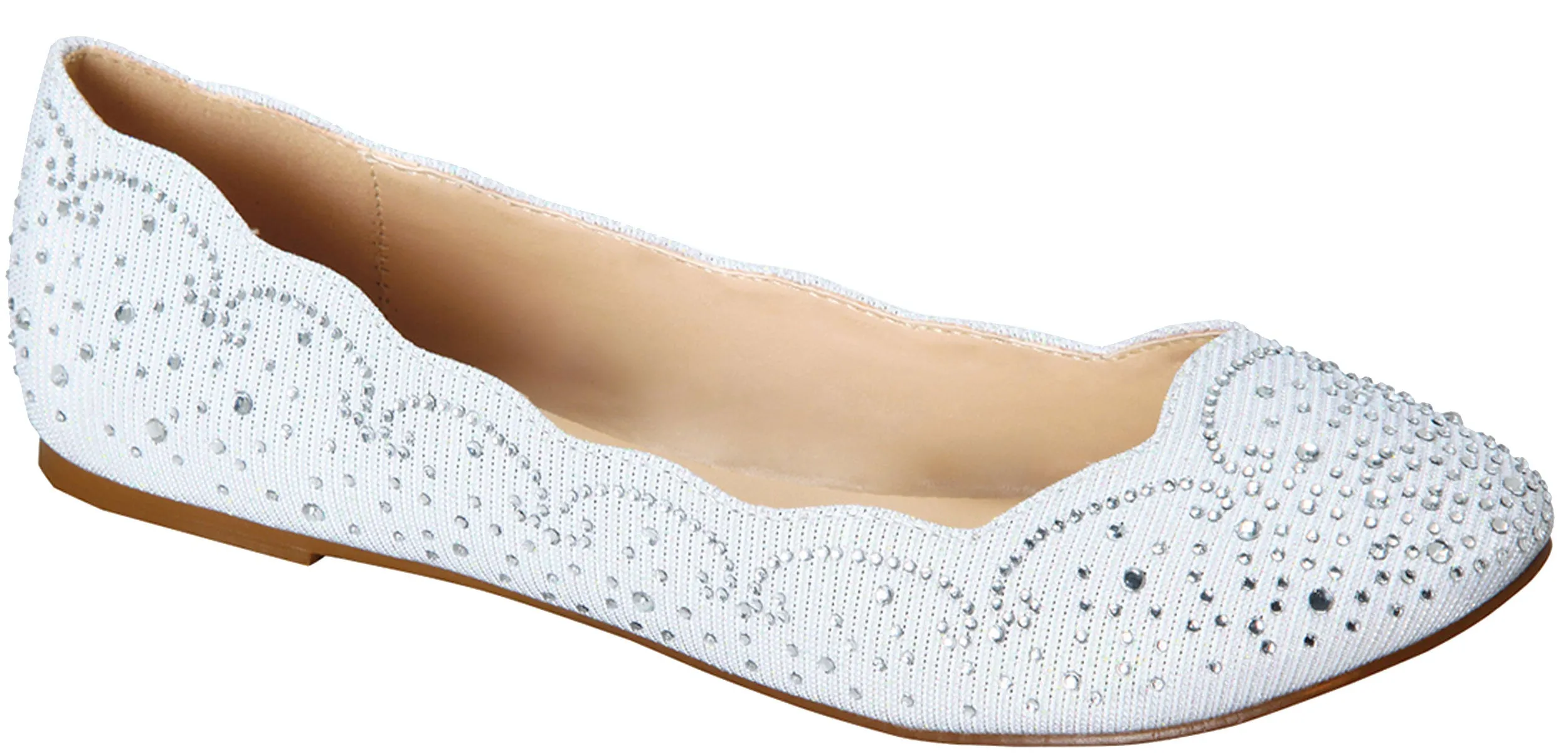 de Blossom Footwear Women's Baba-54 Sparkly Crystal Rhinestone Ballet Flats