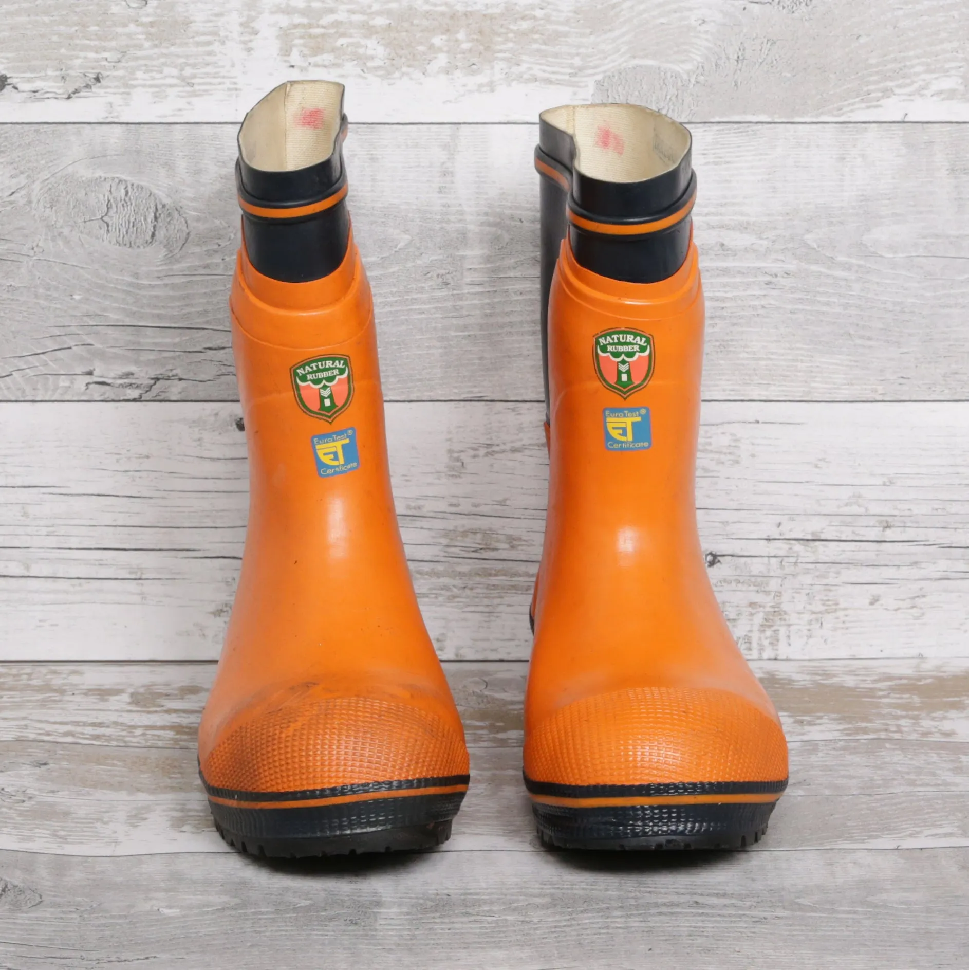 De-Branded Steel Toe Cap Chainsaw Class 2 Wellington Boots UK5