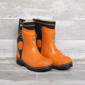 De-Branded Steel Toe Cap Chainsaw Class 2 Wellington Boots UK6.5