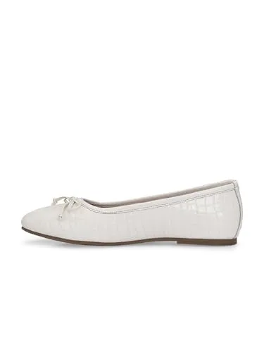 Delize Womens White Ballerina 942A-40