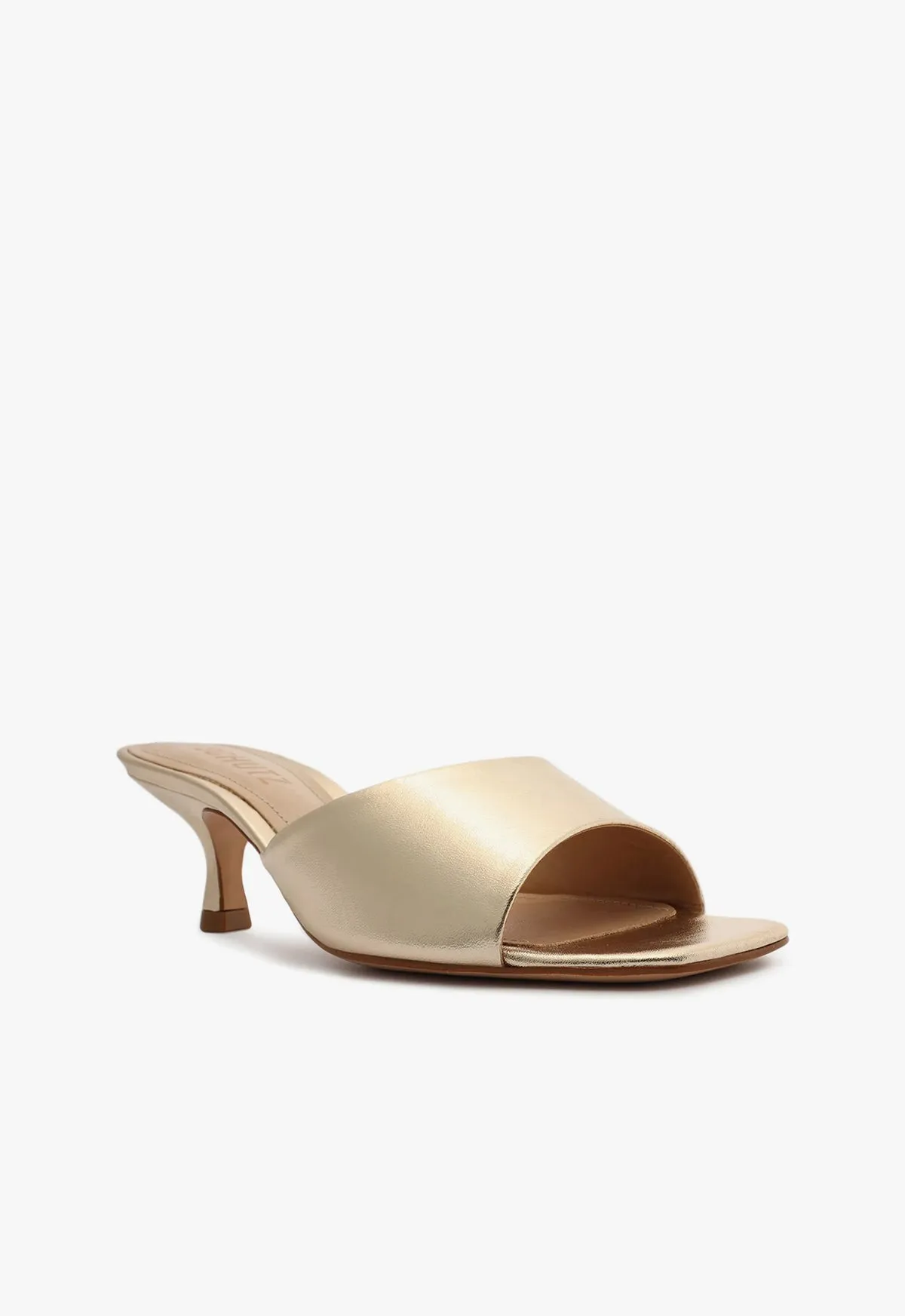 Dethalia Metallic Leather Sandal