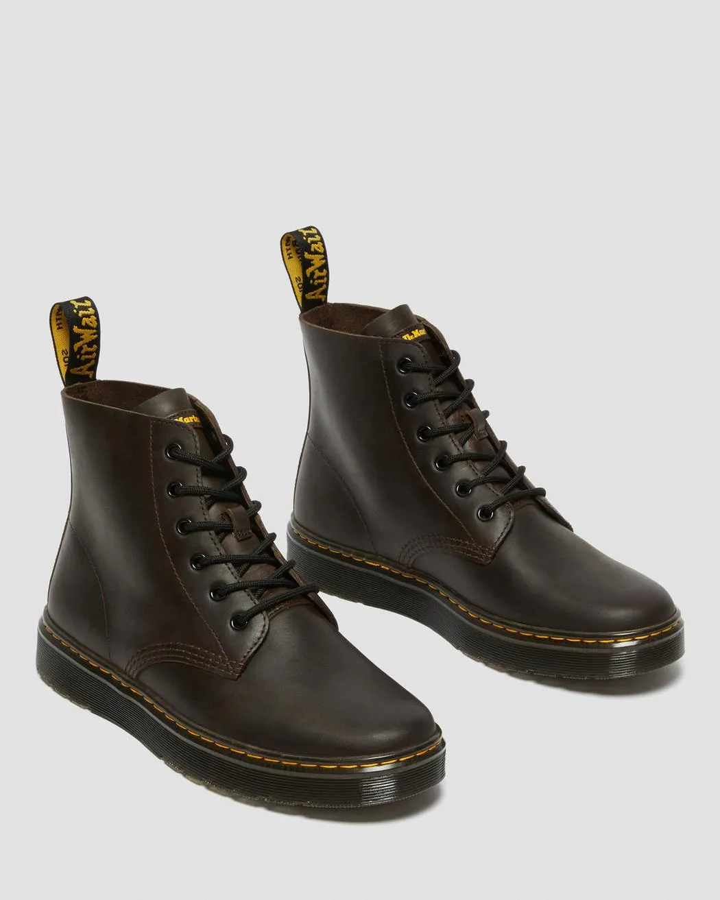 Dr Martens Thurston Dark Brown Crazy Horse Leather Chukka Boots