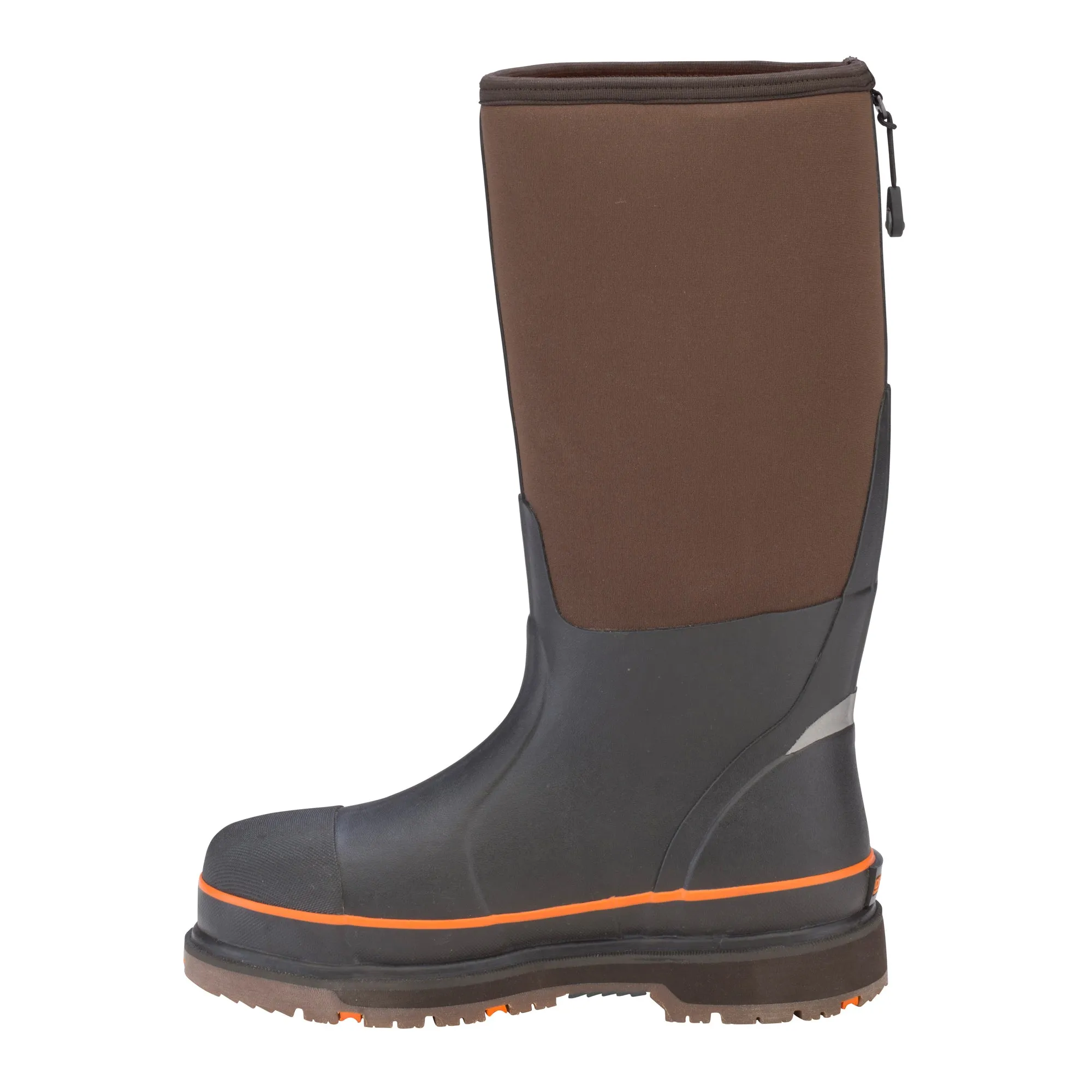 Dryshod Steel Toe Hi Wixit Mens Foam Brown/Orange Work Boots