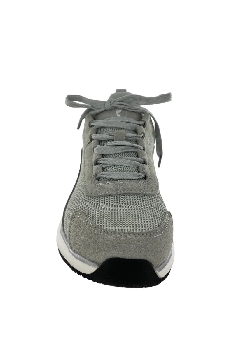 Earthing Women's Sedona Grey Suede Leather Trail Running Grounded Shoe