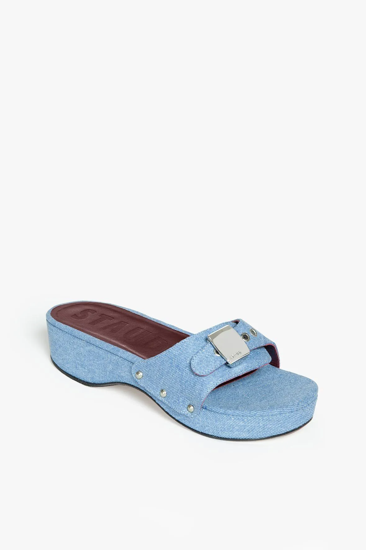 ERIN SANDAL | LIGHT WASH DENIM