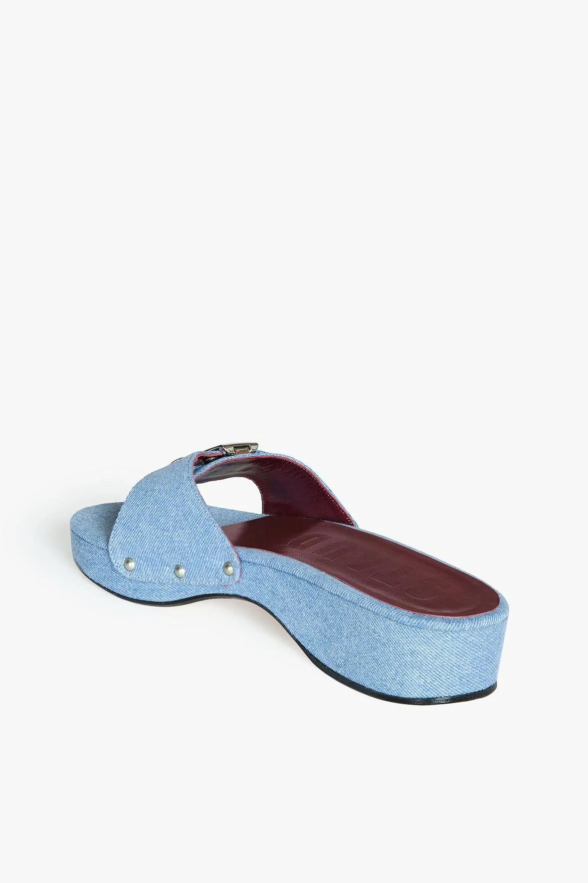 ERIN SANDAL | LIGHT WASH DENIM