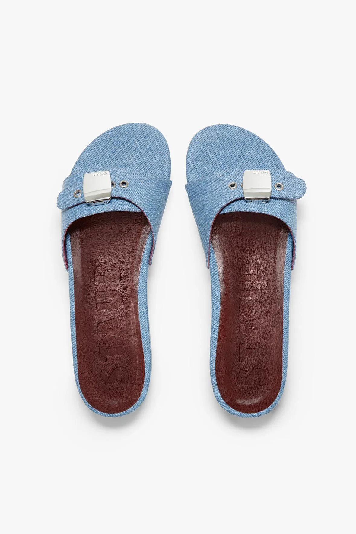 ERIN SANDAL | LIGHT WASH DENIM