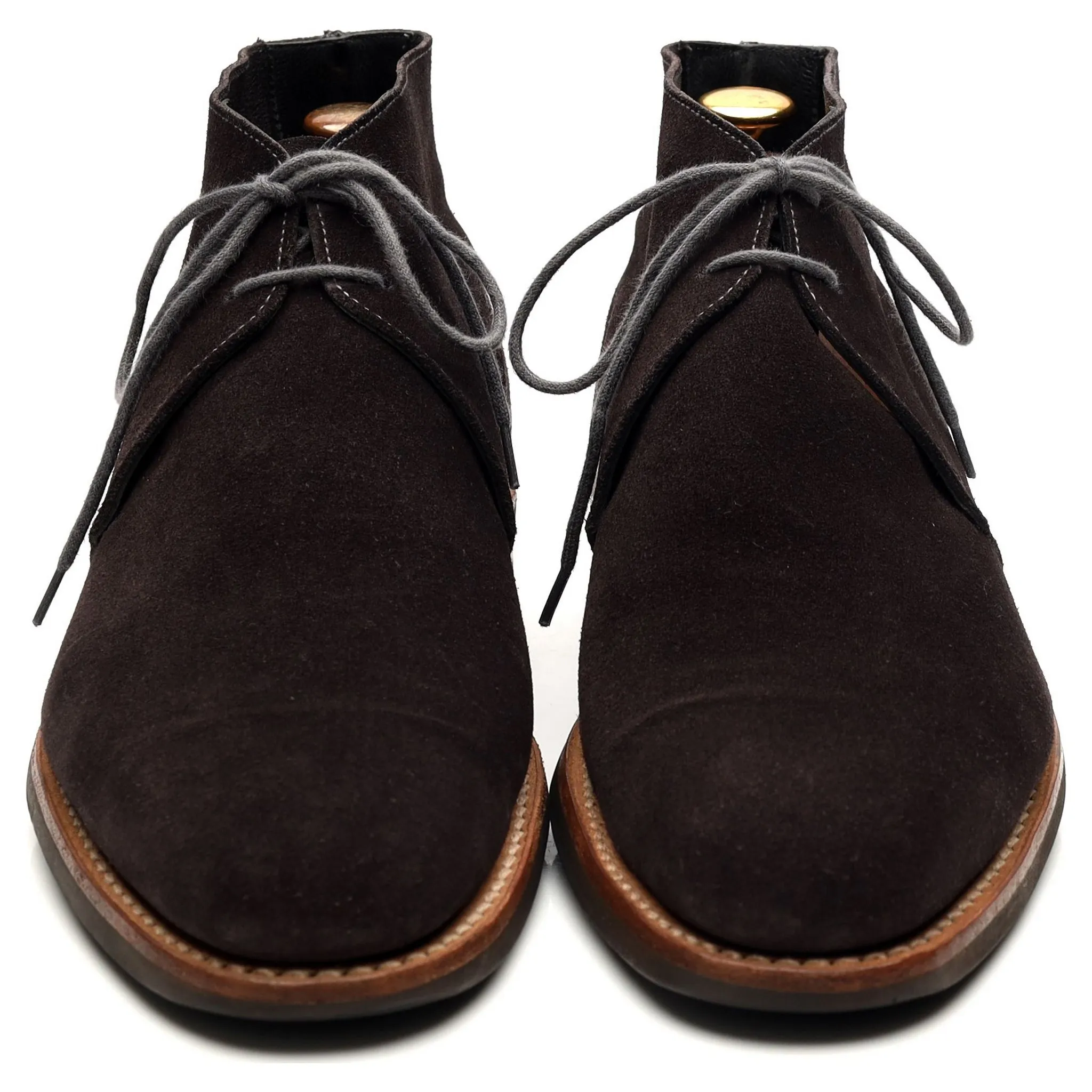 'Hartland' Dark Grey Suede Chukka Boots UK 7.5 E