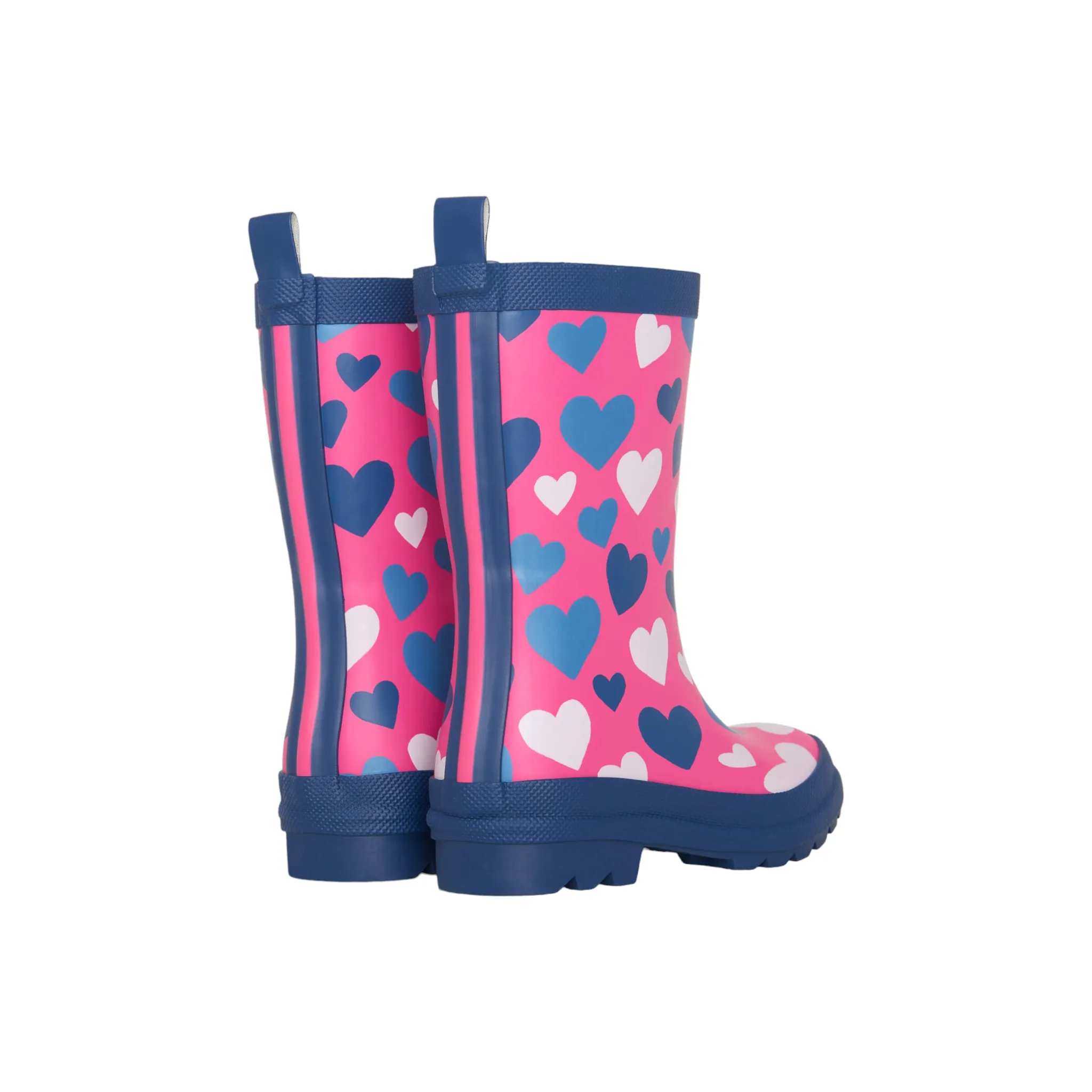 Hatley White Hearts Matte Rain Boots