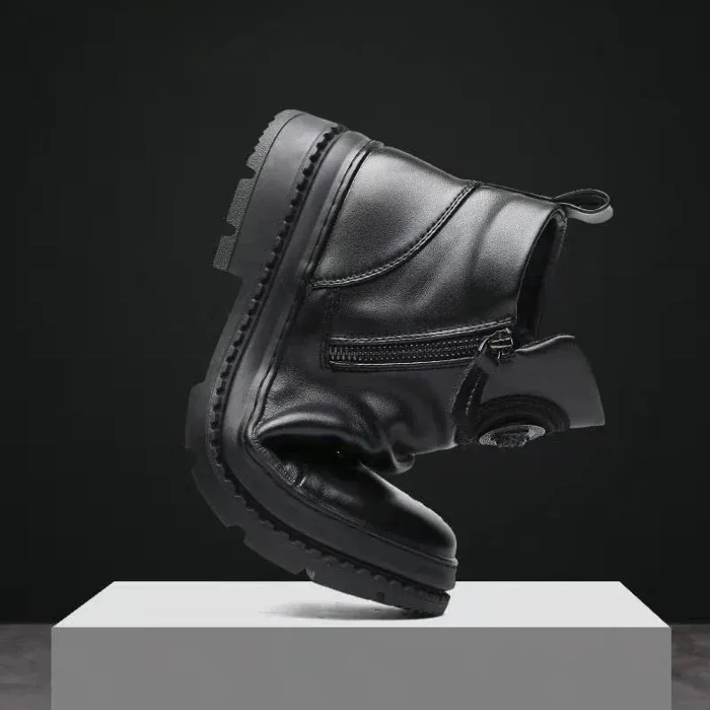 High Top Men's Leather Boots