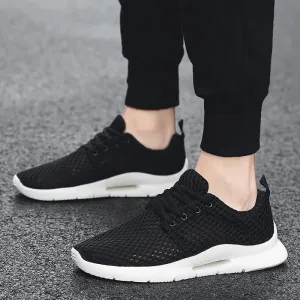 Hnzxzm New Mesh Mens Shoes Casual Breathable Sneakers Men Summer White Tenis Masculino Hombre Man Black Flat Erkek Sport Ayakkabi