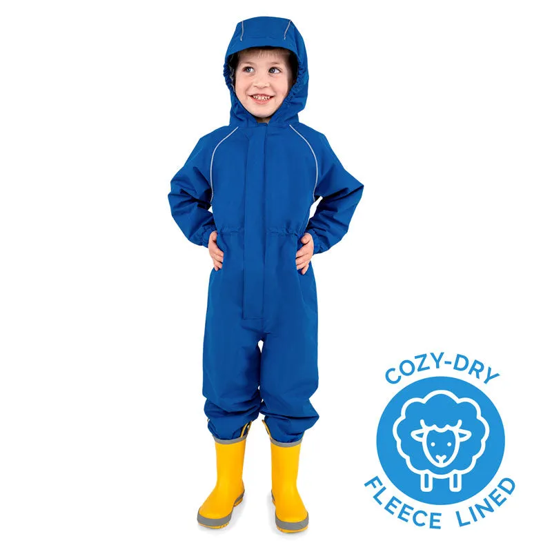 Jan & Jul Cozy-Dry Waterproof Play Suit - Blue