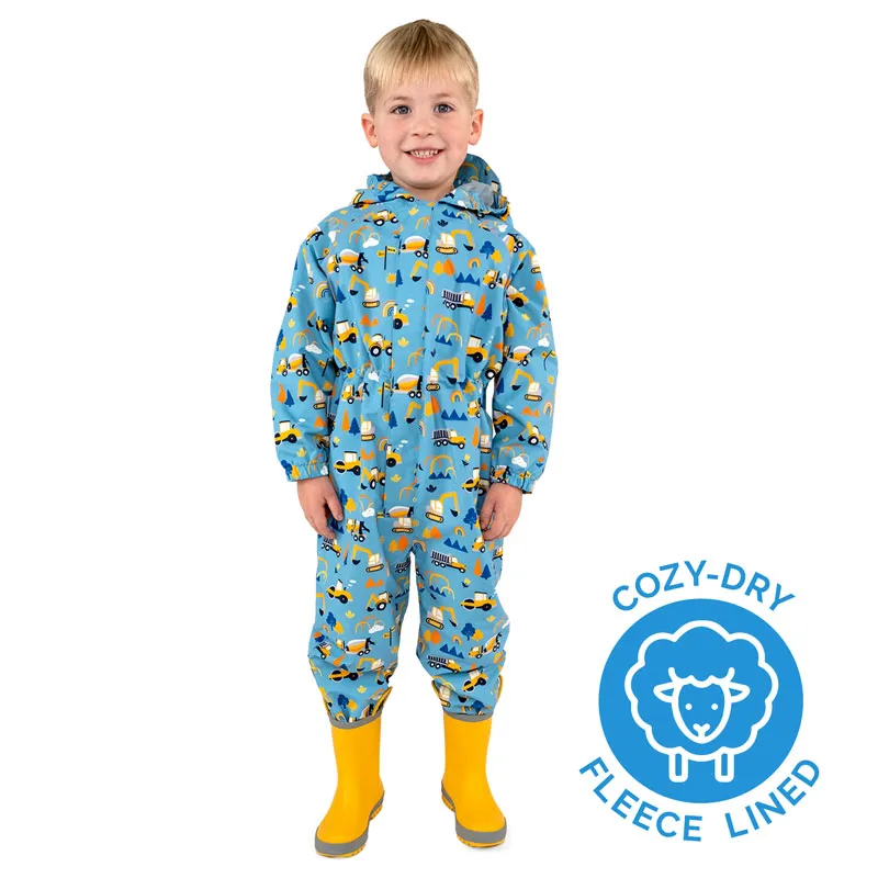 Jan & Jul Cozy-Dry Waterproof Play Suit - Under Construction