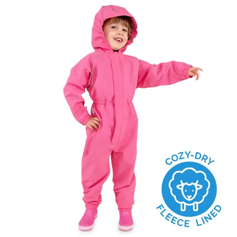 Jan & Jul Cozy-Dry Waterproof Play Suit - Watermelon Pink