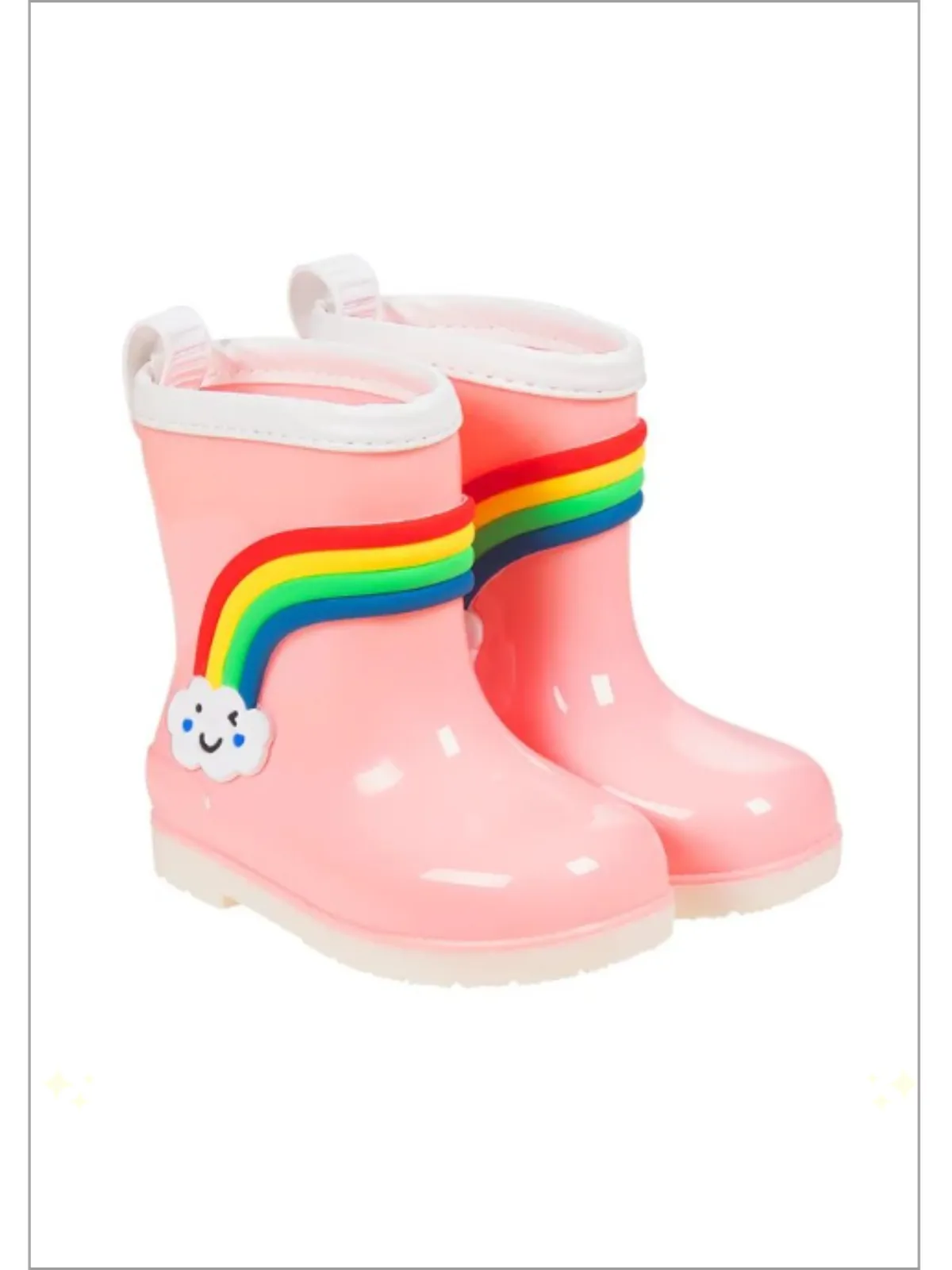 Jumping Puddles Rainbow Rain Boots By Liv And Mia