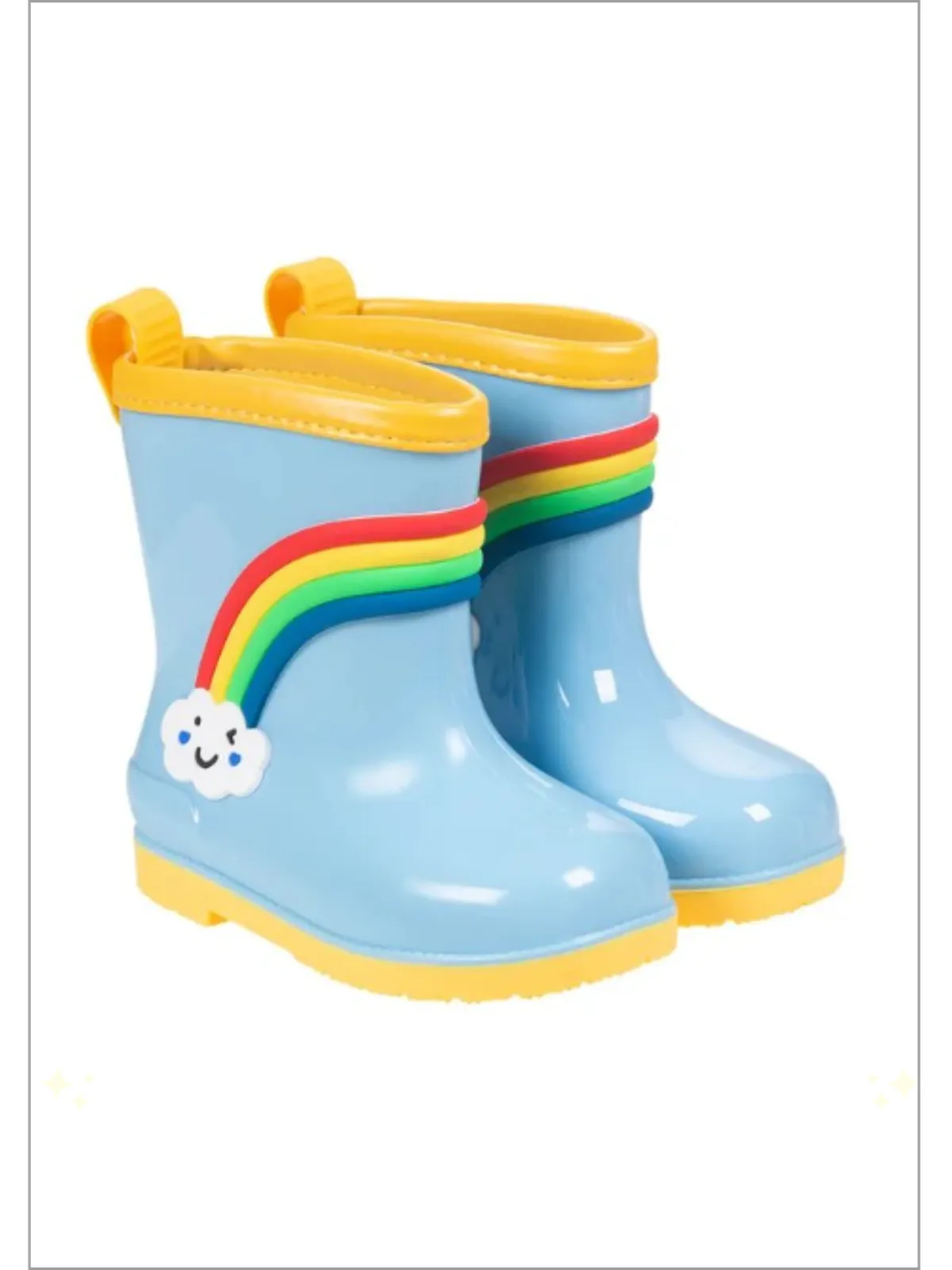 Jumping Puddles Rainbow Rain Boots By Liv And Mia