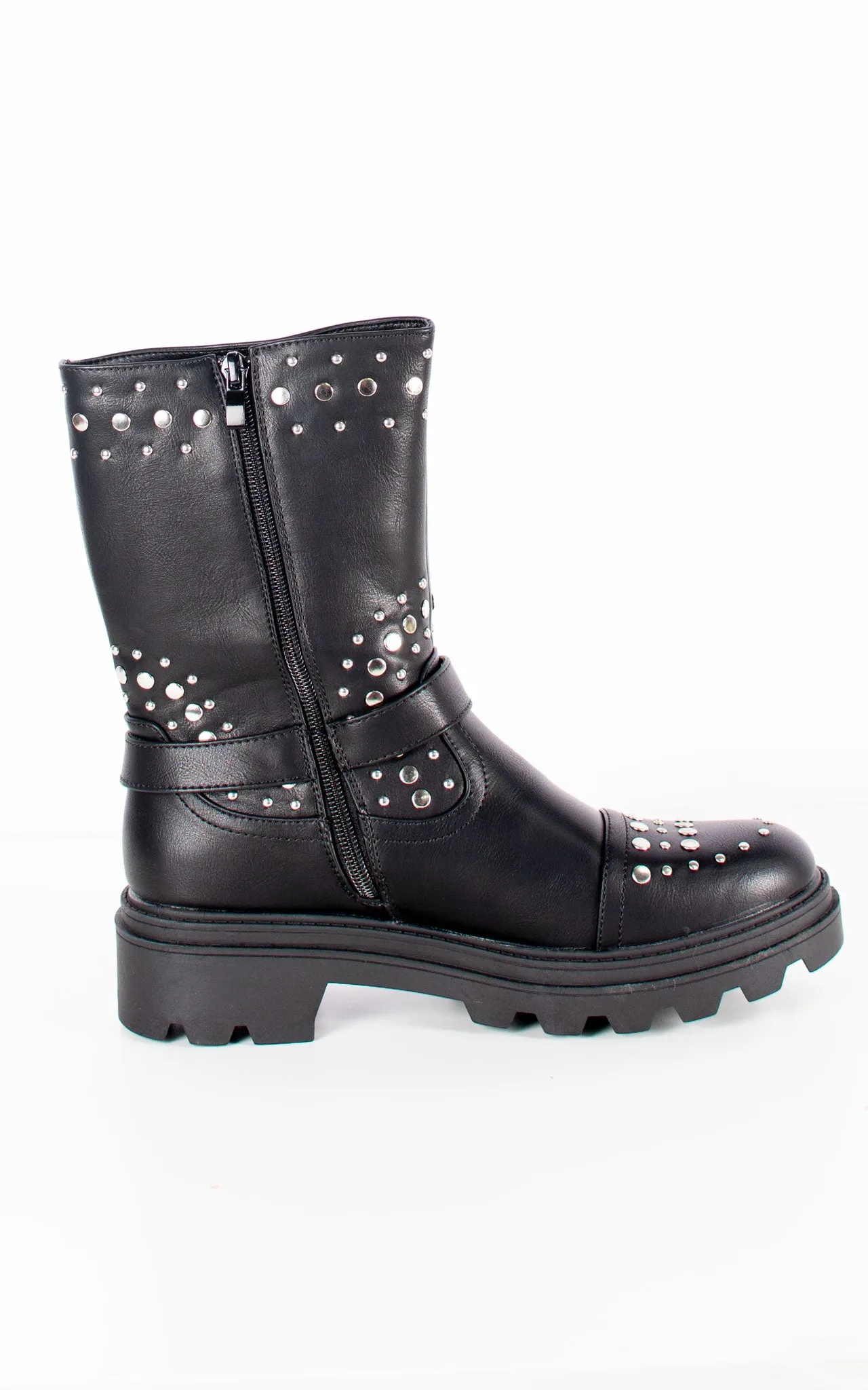 Kelly Studded Boots | Black