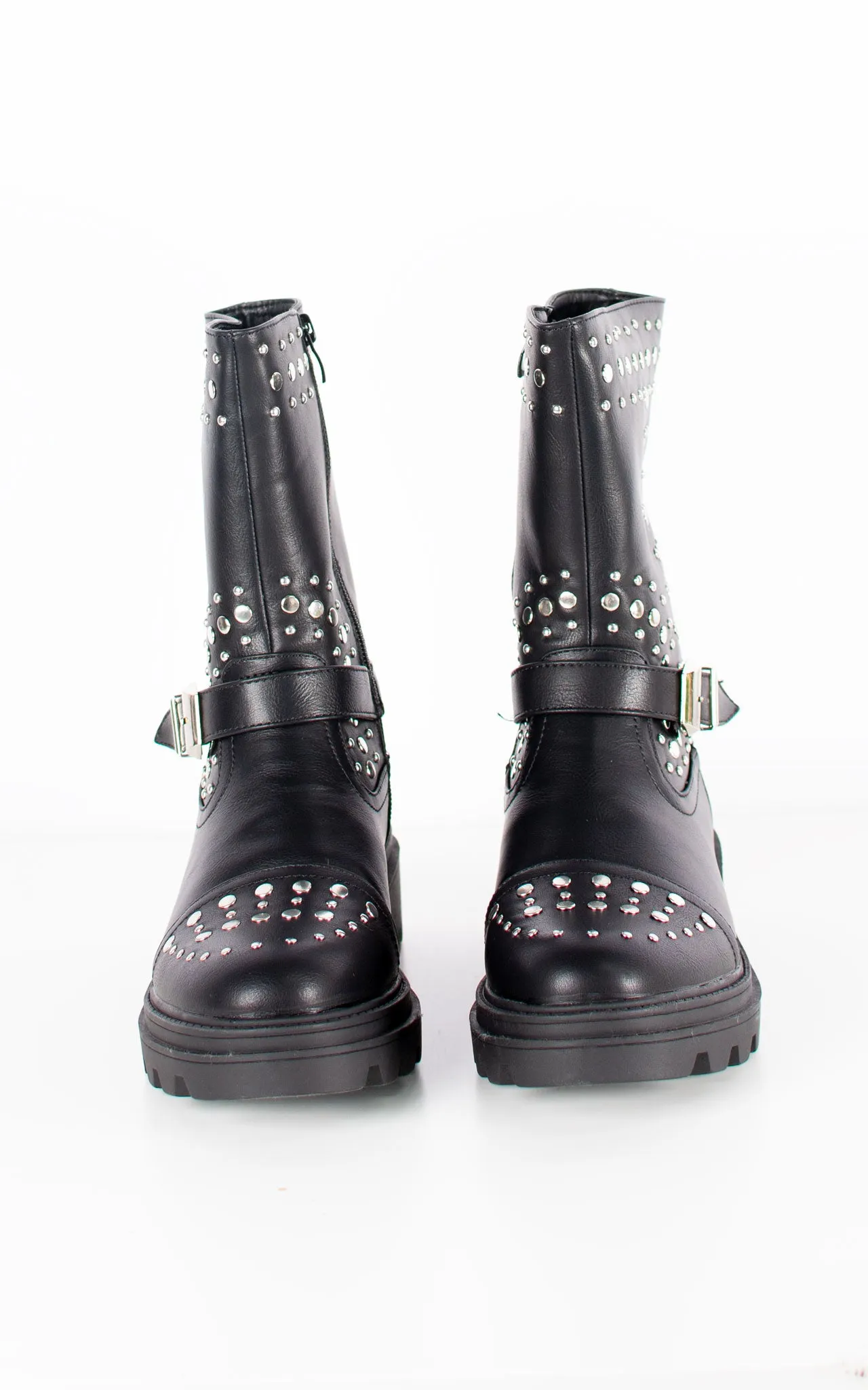 Kelly Studded Boots | Black