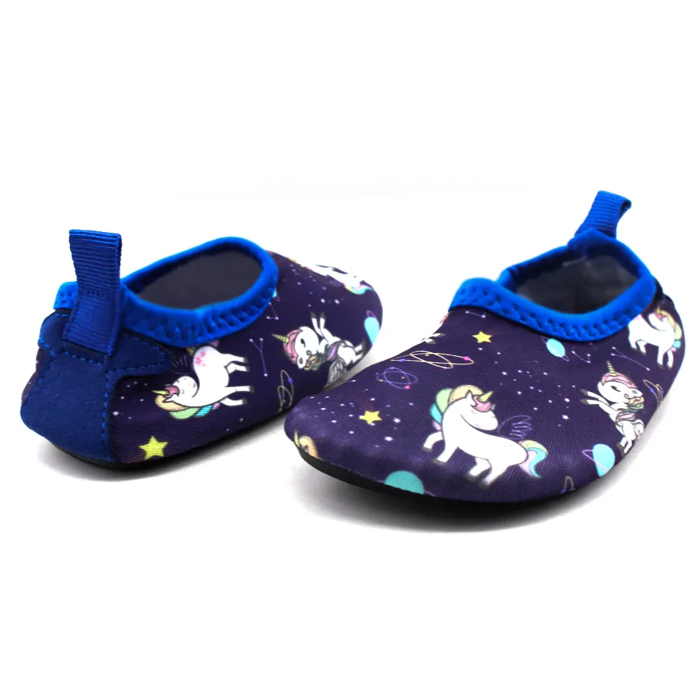 Kid's Girl Printed Water Shoes,Purple