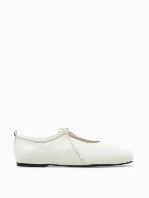 Lace-up ballet flats