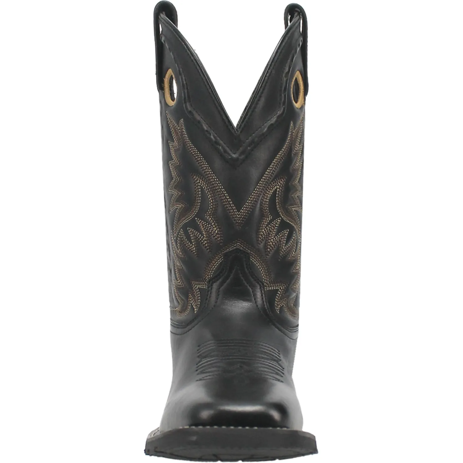 Laredo Mens Kane Black Leather Western Work Boots