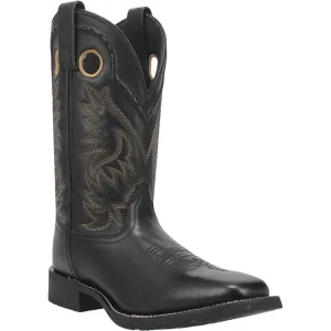 Laredo Mens Kane Black Leather Western Work Boots