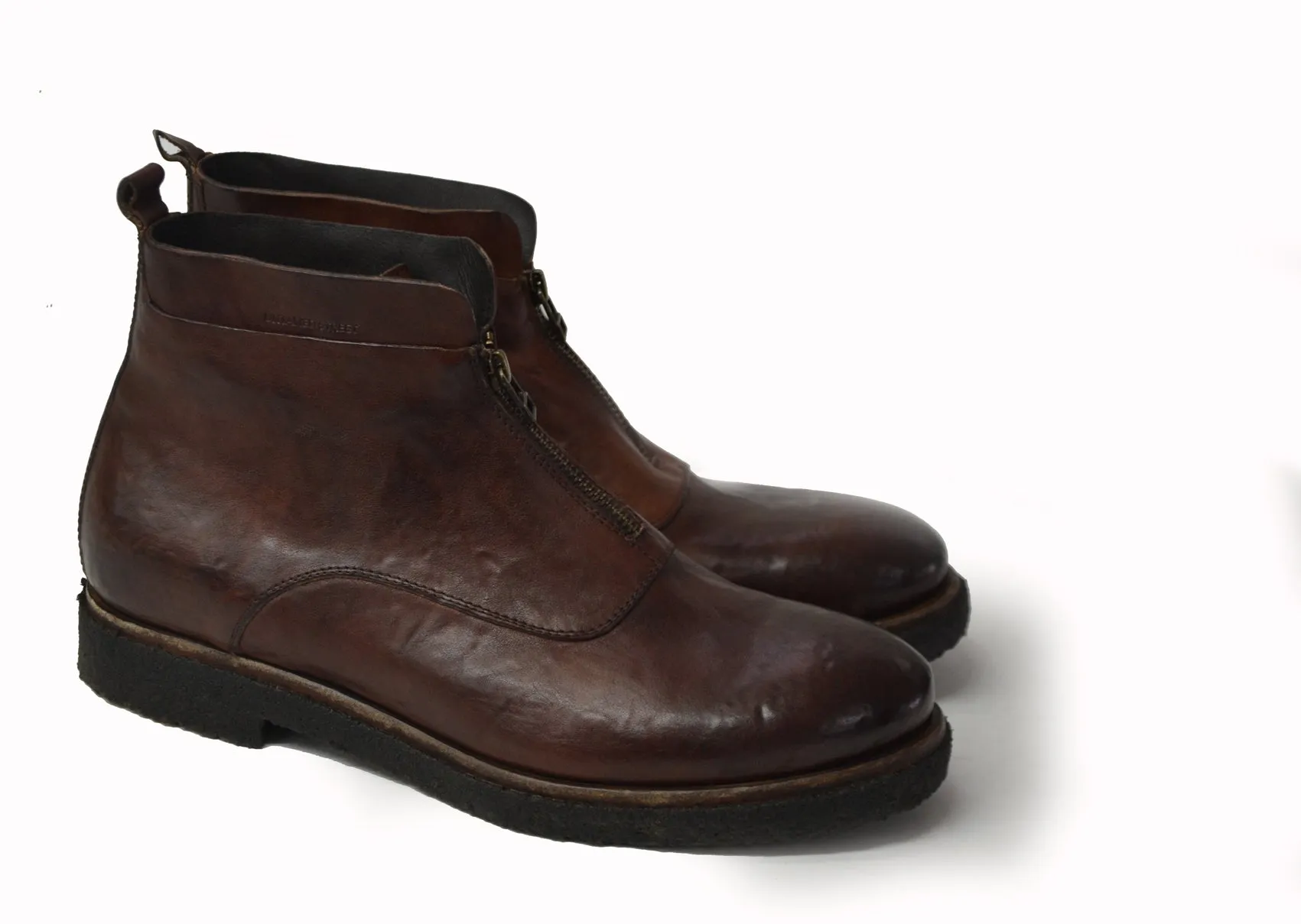 LAST PAIRS 41-42-44-45// FRONT ZIPPED CHUKKA IN TESTA DI MORO