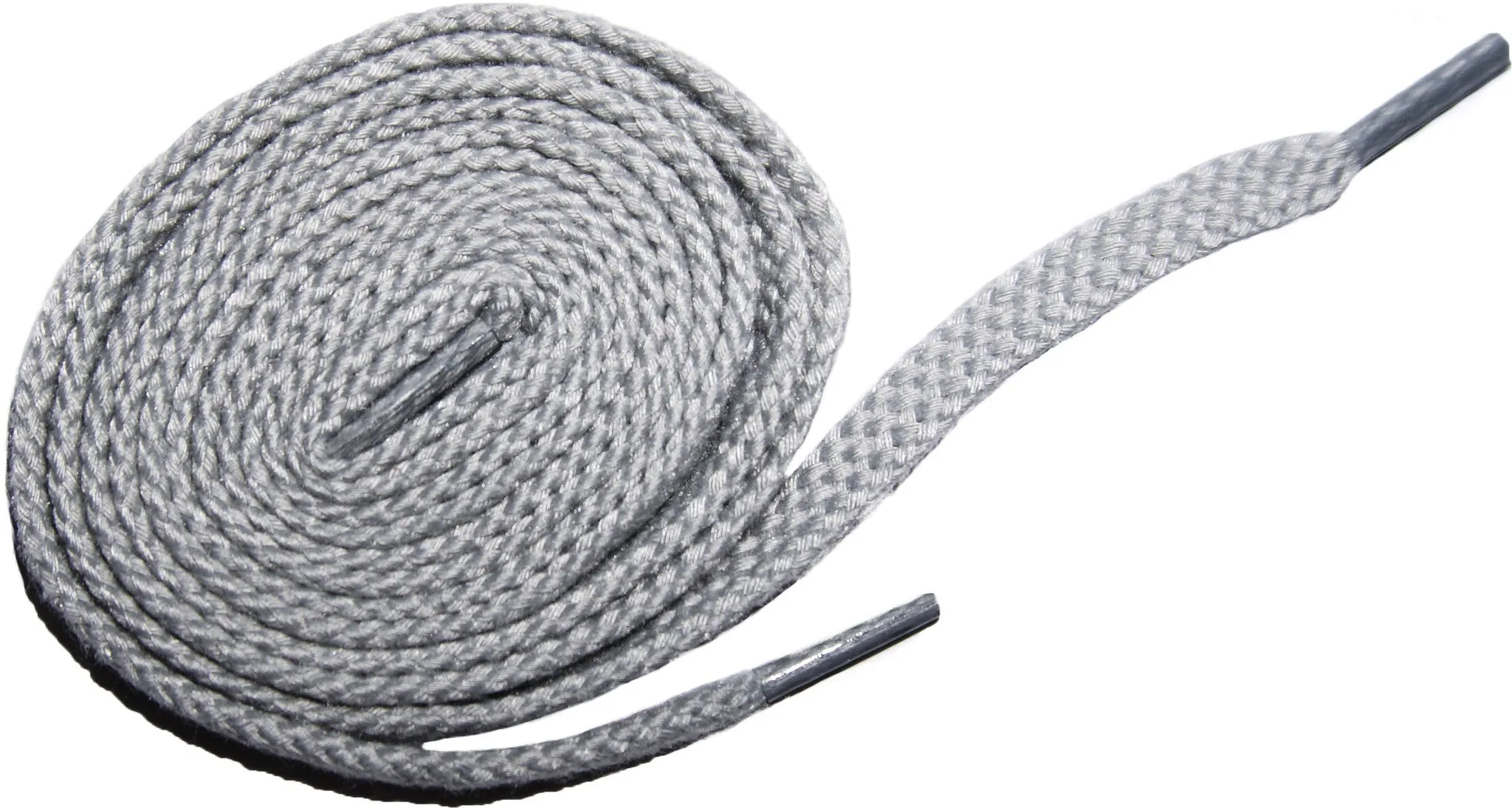 [Light Grey] - Flat Woven Shoelaces